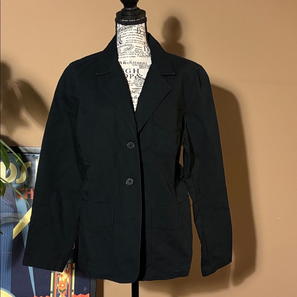 Isaac Mizrahi Women's Classic Cotton Black Blazer